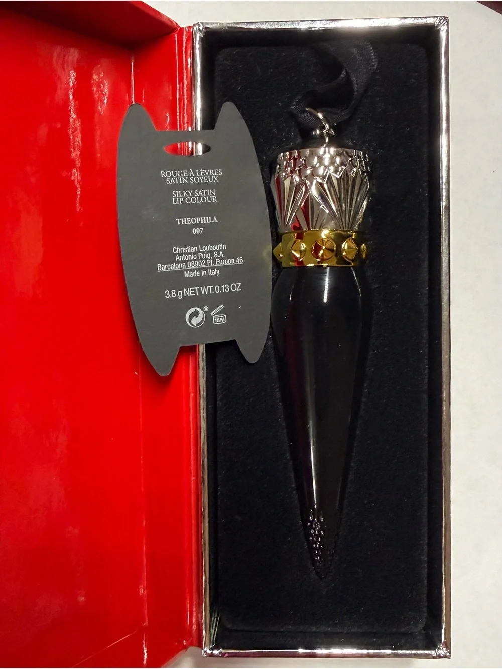 Christian Louboutin Silk Satin Lip Stick Colour 007 THEOPHILA 0.13 oz